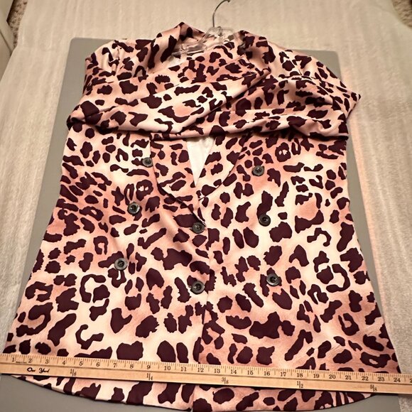 Blush Leopard Print Blazer & Pants Set - Picture 8 of 10